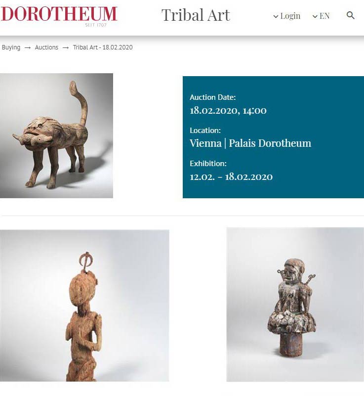 Vente Dorotheum collection Dr. Barthels